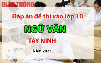 Đáp án đề thi tuyển sinh lớp 10 môn Ngữ văn Tây Ninh năm 2023