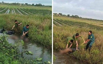 Phát hiện thi thể nam thanh niên cùng xe máy dưới mương nước ở Thái Bình
