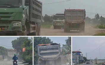 Phú Thọ: Dân than khổ vì xe chở đất phục vụ nhà máy gạch