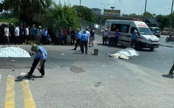 Tai nạn ô tô tải và xe máy, 3 người tử vong gần Khu công nghiệp Quang Minh