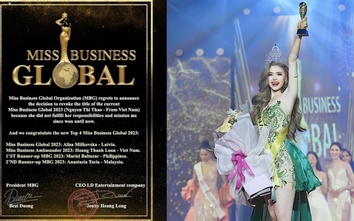BTC Hoa hậu Doanh nhân toàn cầu có quyền tước danh hiệu tân hoa hậu không?