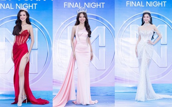 Dàn hoa hậu, á hậu gợi cảm trên thảm xanh Chung kết Miss World Vietnam 2023
