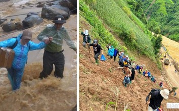 Vượt núi, đội mưa cứu trợ người dân vùng lũ Yên Bái
