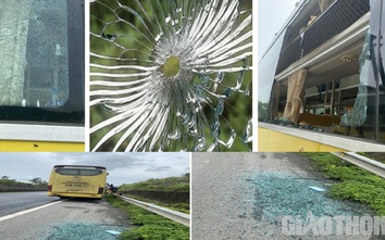 Nhiều xe khách chạy tuyến cao tốc Nội Bài - Lào Cai liên tục bị bắn vỡ kính