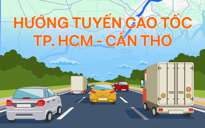 Hai lộ trình từ TP.HCM đi Cần Thơ sau khi thông tuyến cao tốc dài 121km