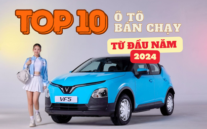 TOP 10 ô tô bán chạy nhất từ đầu năm 2024