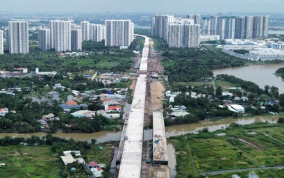 Gần 15km cầu cạn Vành đai 3 sắp liền mạch, vươn mình giữa khu Đông TP.HCM