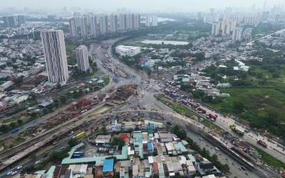 Ngắm đại công trường An Phú từ trên cao: Các trục giao thông lớn đang nối nhịp
