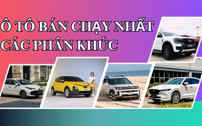 Ô tô bán chạy nhất các phân khúc 6 tháng đầu năm