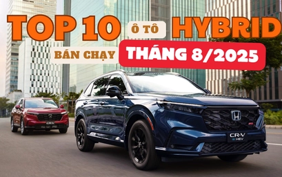 TOP 10 ô tô hybrid bán chạy nhất tháng 8/2025