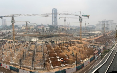 Tăng tốc thi công dự án phố đi bộ trung tâm Thái Nguyên, một số hạng mục vượt tiến độ