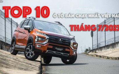 Infographic: TOP 10 ô tô bán chạy nhất Việt Nam tháng 7/2023