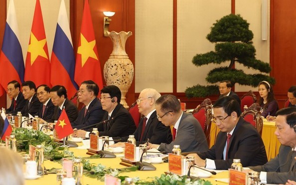 Tổng Bí thư Nguyễn Phú Trọng hội đàm với link vao w88 Vladimir Putin