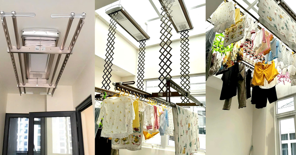 Giàn phơi thông minh tối ưu hóa không gian ban công chật hẹp