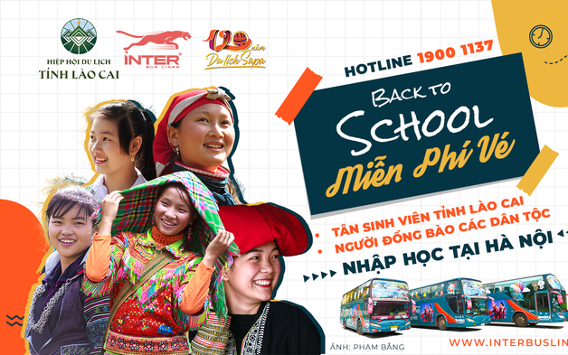 Interbus Lines tặng vé xe miễn phí cho sinh viên Lào Cai về Hà Nội nhập học