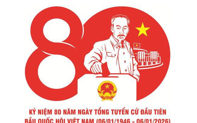 Công bố mẫu biểu trưng kỷ niệm 80 năm ngày Tổng tuyển cử đầu tiên bầu Quốc hội Việt Nam