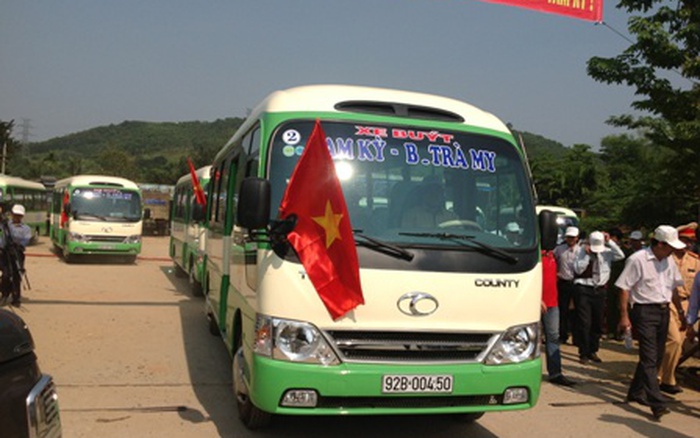Quảng Nam khai trương tuyến buýt Bắc Trà My - Tam Kỳ