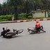 Hai xe máy gặp tai nạn vì vượt đèn đỏ